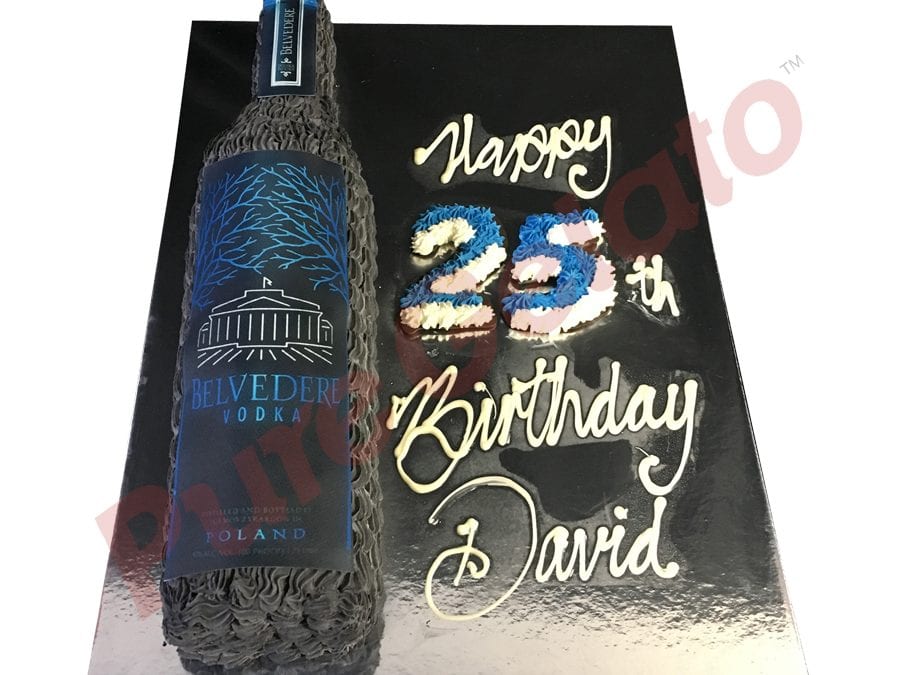 BOTTLE CAKE BELVEDERE VODKA LIMITED EDITIONS