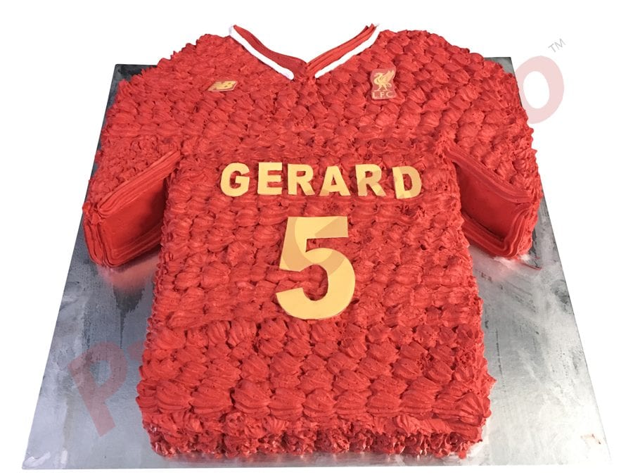 liverpool jersey cake